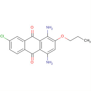 9,10-Anthracenedione, 1,4-diamino-7-chloro-2-propoxy- molecular structure