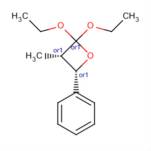 Oxetane, 2,2-diethoxy-3-methyl-4-phenyl-, cis-
