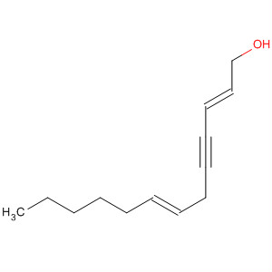 2,7-Tridecadien-4-yn-1-ol, (E,E)- molecular structure