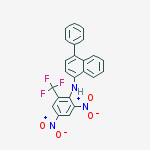 1-Naphthalenamine, N-[2,4-dinitro-6-(trifluoromethyl)phenyl]-4-phenyl- molecular structure