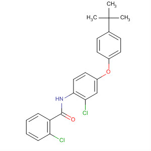 Benzamide,2-chloro-N-[2-chloro-4-[4-(1,1-dimethylethyl)phenoxy]phenyl]- molecular structure