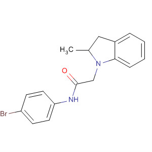 1H-Indole-1-acetamide, N-(4-bromophenyl)-2,3-dihydro-a-methyl-
