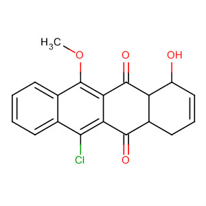 5,12-Naphthacenedione,6-chloro-1,4,4a,12a-tetrahydro-1-hydroxy-11-methoxy- molecular structure