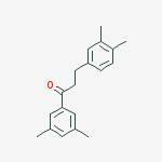 3,5-DIMETHYL-3-(3,4-DIMETHYLPHENYL)PROPIOPHENONE molecular structure