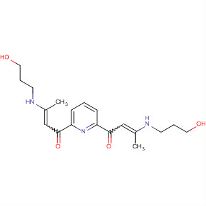 2-Buten-1-one, 1,1'-(2,6-pyridinediyl)bis[3-[(3-hydroxypropyl)amino]- molecular structure