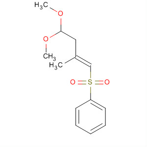 Benzene, [(4,4-dimethoxy-2-methyl-1-butenyl)sulfonyl]-, (E)- molecular structure