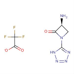 2-Azetidinone, 3-amino-1-(1H-tetrazol-5-yl)-, (S)-,mono(trifluoroacetate) molecular structure