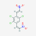 1,3,4-trichloro-5-[(z)-2-nitroethenyl]-2-[(e)-2-nitroethenyl]benzene molecular structure