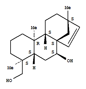 1H-2,10a-Ethenophenanthrene,17-norkaur-15-ene-7,18-diol deriv. molecular structure