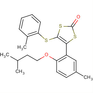 1,3-Dithiol-2-one,4-[5-methyl-2-(3-methylbutoxy)phenyl]-5-[(2-methylphenyl)thio]-