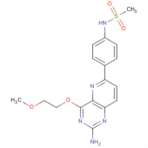 Methanesulfonamide,N-[4-[2-amino-4-(2-methoxyethoxy)pyrido[3,2-d]pyrimidin-6-yl]phenyl]- molecular structure