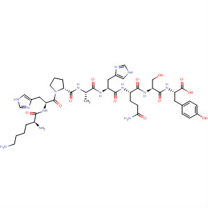 L-Tyrosine, L-lysyl-L-histidyl-L-prolyl-L-alanyl-L-histidyl-L-glutaminyl-L-seryl- molecular structure