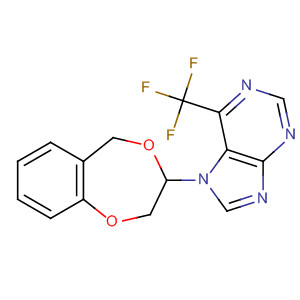 7H-Purine,7-(2,3-dihydro-5H-1,4-benzodioxepin-3-yl)-6-(trifluoromethyl)- molecular structure