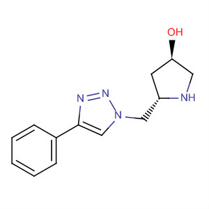 3-Pyrrolidinol, 5-[(4-phenyl-1H-1,2,3-triazol-1-yl)methyl]-, (3R,5S)-