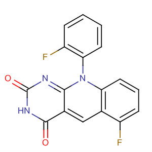 Pyrimido[4,5-b]quinoline-2,4(3H,10H)-dione,6-fluoro-10-(2-fluorophenyl)-