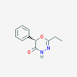 4H-1,3,4-Oxadiazin-5(6H)-one, 2-ethyl-6-phenyl-, (6S)- molecular structure