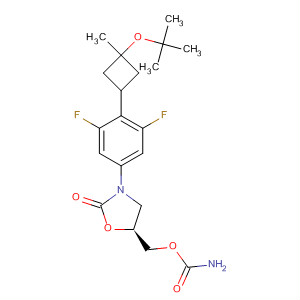 Carbamic acid,N-[[(5S)-3-[3,5-difluoro-4-(3-hydroxy-3-methylcyclobutyl)phenyl]-2-oxo-5-oxazolidinyl]methyl]-, 1,1-dimethylethyl ester
