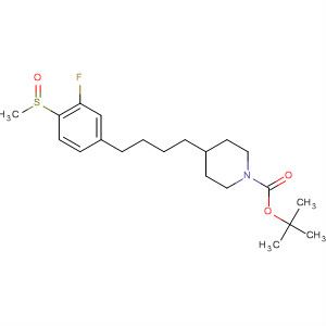1-Piperidinecarboxylic acid,4-[4-[3-fluoro-4-(methylsulfinyl)phenyl]butyl]-, 1,1-dimethylethyl ester