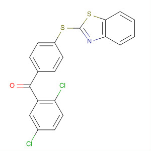 Methanone, [4-(2-benzothiazolylthio)phenyl](2,5-dichlorophenyl)- molecular structure