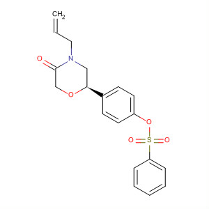 3-Morpholinone, 6-[4-[(phenylsulfonyl)oxy]phenyl]-4-(2-propen-1-yl)-,(6R)-