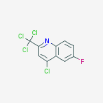 4-CHLORO-6-FLUORO-2-TRICHLOROMETHYLQUINOLINE molecular structure