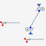 1,1-(decane-1,10-diyl)bis[4-amino-2-methylquinolinium] diundecenoate molecular structure