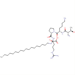 L-Argininamide, L-threonyl-L-lysyl-L-prolyl-N-octadecyl- molecular structure