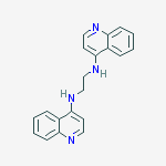 N,N'-di(quinolin-4-yl)ethane-1,2-diamine molecular structure