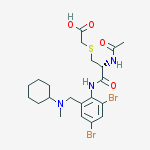 2-[(2r)-2-acetamido-3-[2,4-dibromo-6-[[cyclohexyl(methyl)amino]methyl]anilino]-3-oxopropyl]sulfanylacetic Acid
