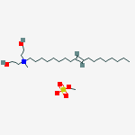 bis(2-hydroxyethyl)methyl(octadec-9-enyl)ammonium methyl sulphate molecular structure
