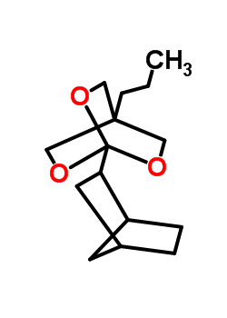 1-(bicyclo[2.2.1]hept-2-yl)-4-propyl-2,6,7-trioxabicyclo[2.2.2]octane molecular structure