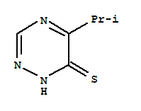 1,2,4-Triazine-6(1H)-thione,5-(1-methylethyl)- molecular structure